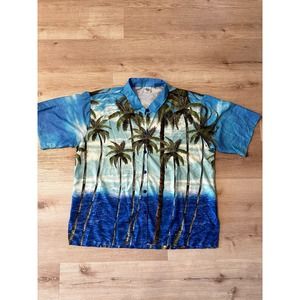 Happy Bay Men’s Hawaiian shirt button up size xxl